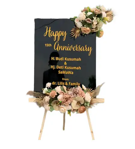 Papan Bunga Akrilik Klebet